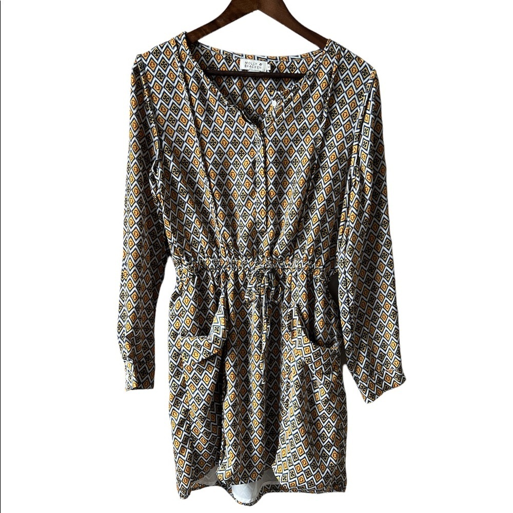 Molly Bracken Long Sleeve Midi Dress